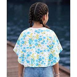 Pine Kids Cotton Knit Floral Printed Top - Multicolor
