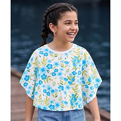 Pine Kids Cotton Knit Floral Printed Top - Multicolor