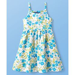 Pine Kids Cotton Knit One Piece Dresses/Frocks Floral Print Multi color 5-6 Years