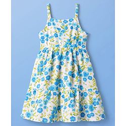 Pine Kids Cotton Knit One Piece Dresses/Frocks Floral Print Multi color 5-6 Years