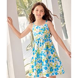 Pine Kids Cotton Knit One Piece Dresses/Frocks Floral Print Multi color 5-6 Years
