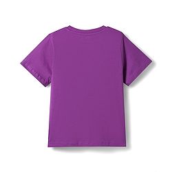 Pine Kids Cotton Knit T-Shirt with Graphic Print Imperial Purple 4-5 Years