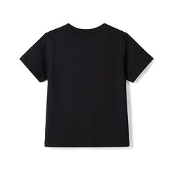 Pine Kids Cotton Knit T-Shirt with Lion Print Jet Black 4-5 Years