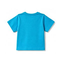Pine Kids 100% Cotton Knit Text & Sports Theme Printed T-Shirt - Blue