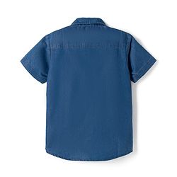 Pine Kids Marvel Half Sleeves Denim Shirt with Avengers Graphic - Blue