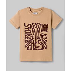 Pine Kids Cotton Knit Half Sleeves Beach Theme & Text Printed T-Shirts Pack Of 5 - Multicolour