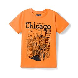 Pine Kids Cotton Knit Half Sleeves Text Printed T-Shirts Pack Of 5 - Multicolour
