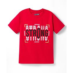 Pine Kids Cotton Knit Half Sleeves Text Printed T-Shirts Pack Of 5 - Multicolour