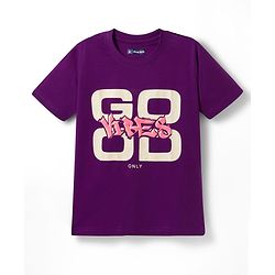 Pine Kids Cotton Knit Half Sleeves Text Printed T-Shirts Pack Of 5 - Multicolour