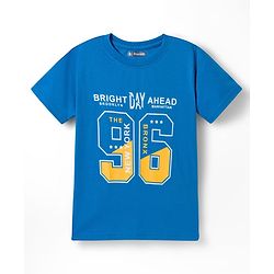 Pine Kids Cotton Knit Half Sleeves Text Printed T-Shirts Pack Of 5 - Multicolour