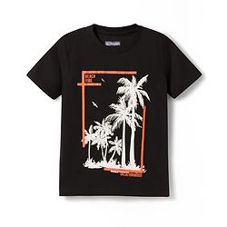Pine Kids Cotton Knit Half Sleeves Beach Theme & Text Printed T-Shirts Pack Of 5 - Multicolour