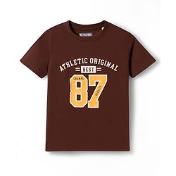 Pine Kids Cotton Knit Half Sleeves Beach Theme & Text Printed T-Shirts Pack Of 5 - Multicolour