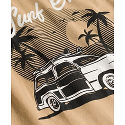 Pine Kids Cotton Knit Half Sleeves Beach Theme & Text Printed T-Shirts Pack Of 5 - Multicolour