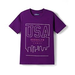 Pine Kids Cotton Knit Half Sleeves Sports Theme & Text Printed T-Shirts Pack Of 5 - Multicolour