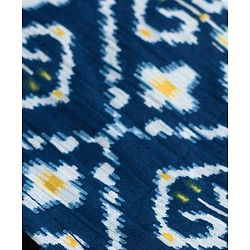 Pine Kids Cotton Woven Full Sleeves Kurta Pyjama Set With Floral Print - Navy Blue