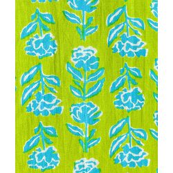 Pine Kids Cotton Woven Full Sleeves Kurta Pyjama Set With Floral Print - Lime Green