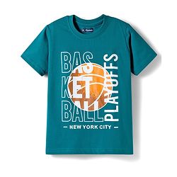 Pine Kids Cotton Knit Half Sleeves Tiger & Text Printed T-Shirts Pack Of 5 - Multicolour