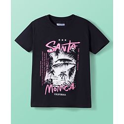Pine Kids Cotton Knit Half Sleeves Beach Theme & Vehicles Printed T-Shirts Pack of 5 - Multicolour