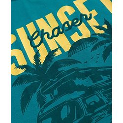 Pine Kids Cotton Knit Half Sleeves Beach Theme & Vehicles Printed T-Shirts Pack of 5 - Multicolour
