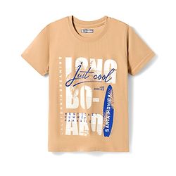Pine Kids Cotton Knit Half Sleeves beach Theme & Text Printed T-Shirts Pack Of 5 - Multicolour