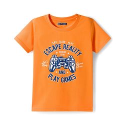Pine Kids Cotton Knit Half Sleeves Sports & Text Theme Printed T-Shirts Pack Of 5 - Multicolour