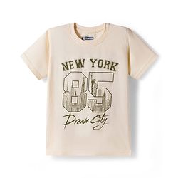 Pine Kids Cotton Knit Half Sleeves Sports & Text Theme Printed T-Shirts Pack Of 5 - Multicolour
