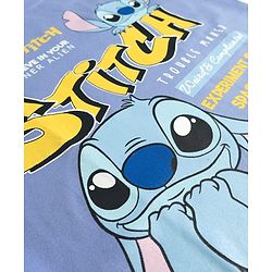Pine Kids Disney 100% Cotton Knit Half Sleeves T-Shirt With Lilo & Stitch Graphics - Purple