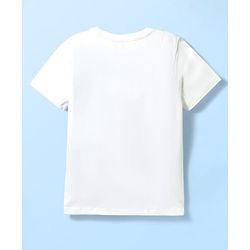 Pine Kids Disney 100% Cotton Knit Half Sleeves T-Shirt With Mickey Mouse & Friends Graphics - White