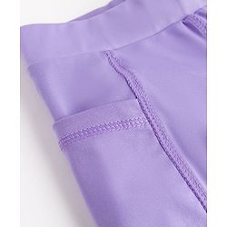Pine Active Knit Solid Full Length Premium Ultra Comfort Super Stretch Aero soft Leggings - Purple