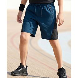 Pine Active Woven Ultra Light Cut N Sew Knee Length Shorts - Navy Blue