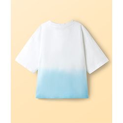 Pine Kids Disney Single Jersey Knit Half Sleeves T-Shirt & Shorts Set With Stitch Graphics - Multicolor