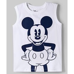 Pine Kids Disney Single Jersey Knit Half Sleeves Shirt T-Shirt & Shorts Set with Mickey Mouse Graphics - Multicolor