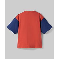 Pine Kids Disney Single Jersey Knit Half Sleeves Shirt T-Shirt & Shorts Set with Mickey Mouse Graphics - Multicolor