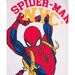 Pine Kids Marvel Single Jersey Knit Half Sleeves T-Shirt & Lounge Pant Set With Spider-Man Graphics - Multicolor