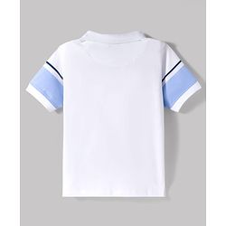 Pine Kids Disney Single Jersey Knit Half Sleeves Polo T-Shirt & Jeans Set With Mickey Mouse Graphics & Badge Detailing - Multicolor
