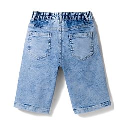 Pine Kids Marvel 100% Cotton Woven Denim Short With Avengers Graphics - Blue
