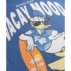 Pine Kids Disney Single Jersey Knit Half Sleeves Donald Duck Printed T-Shirt & Pyjama Night Suit - Multicolour