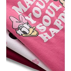 Pine Kids Disney 100% Cotton Knit Sleeveless Slips With Minnie & Friends Graphic - Multicolour