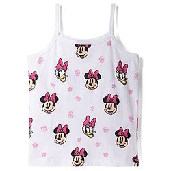 Pine Kids Disney 100% Cotton Knit Sleeveless Slips With Minnie & Friends Graphic - Multicolour