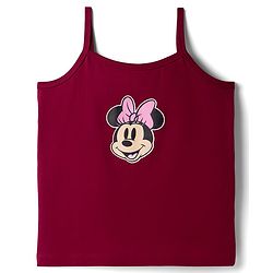 Pine Kids Disney 100% Cotton Knit Sleeveless Slips With Minnie & Friends Graphic - Multicolour