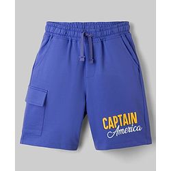 Pine Kids Marvel Single Jersey Knit Half Sleeves T-Shirt & Shorts Set with Avengers Graphics - Multicolor