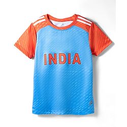 Pine Active Knit Half Sleeves India Team Jersey T-Shirt - Blue