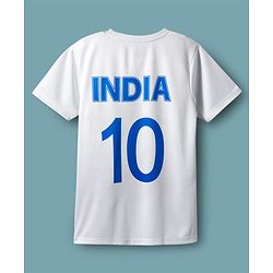 Pine Active Knit Half Sleeves India Team Jersey T-Shirt - White