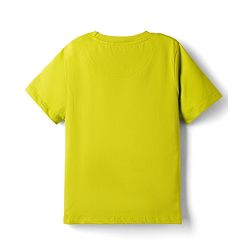 Pine Kids Cotton Knit Half Sleeves T-Shirt with Basketball Print - Limegreen