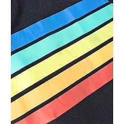 Pine Kids Cotton Knit T-Shirt Sleeveless Round Neck Striped Black 4-5 Years