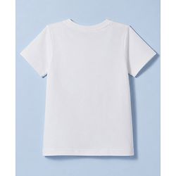 Pine Kids Cotton Knit T-Shirt with Lion Graphic Print Bright White 4-5 Years