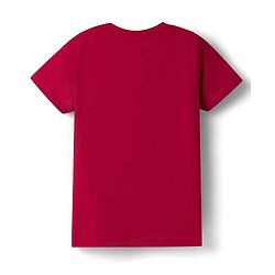 Pine Kids 100% Cotton Knit Half Sleeves Floral Printed T-Shirt - Red