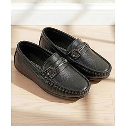 Pine Kids Slip On Loafers - Black