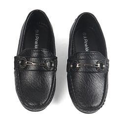 Pine Kids Slip On Loafers - Black