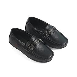 Pine Kids Slip On Loafers - Black
